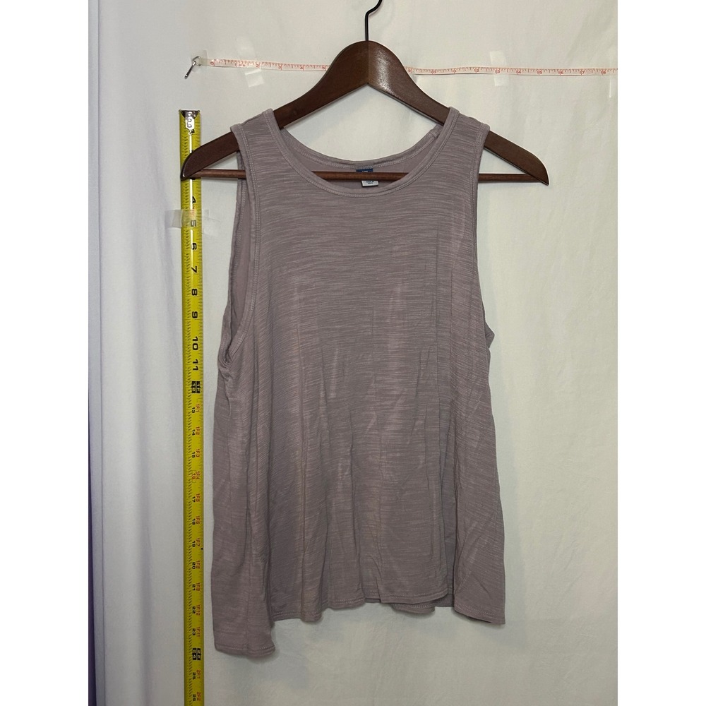 Old Navy Luxe Petite Tank Top Women's S Purple Sleeveless Crew Neck